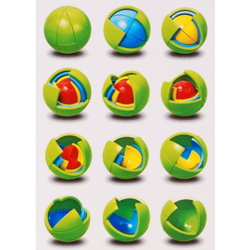 Przestrzenne Puzzle Kula 3D dla dzieci 4+ Łamigłówka Gra logiczna